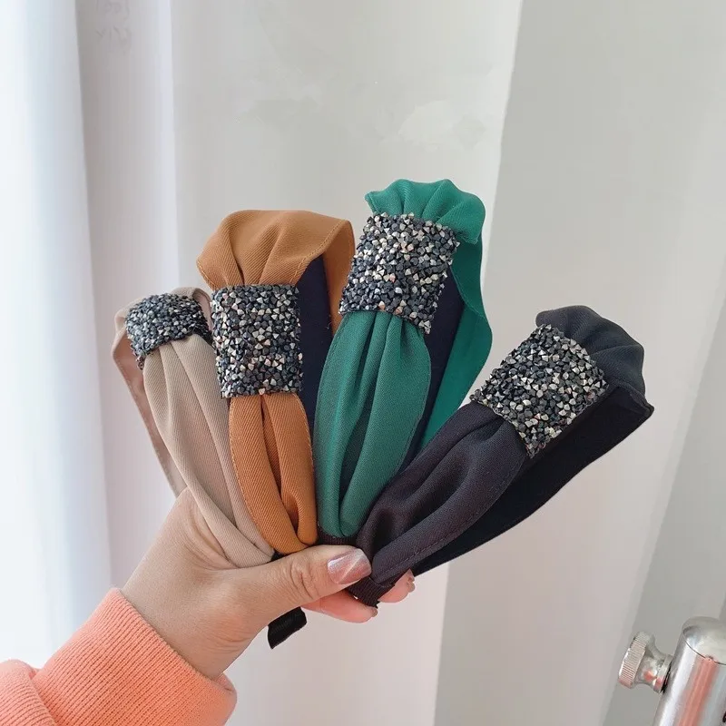 

Ободок для волос Женский, однотонный аксессуар для волос, не скользит