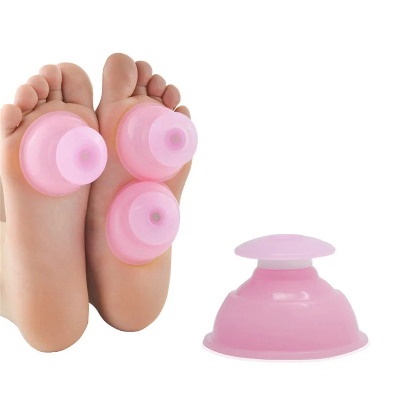 

1pc Vacuum Cupping Cup Pink Household Body Massage Helper Anti Cellulite Vacuum Facial Body Massage Therapy Cupping Cup