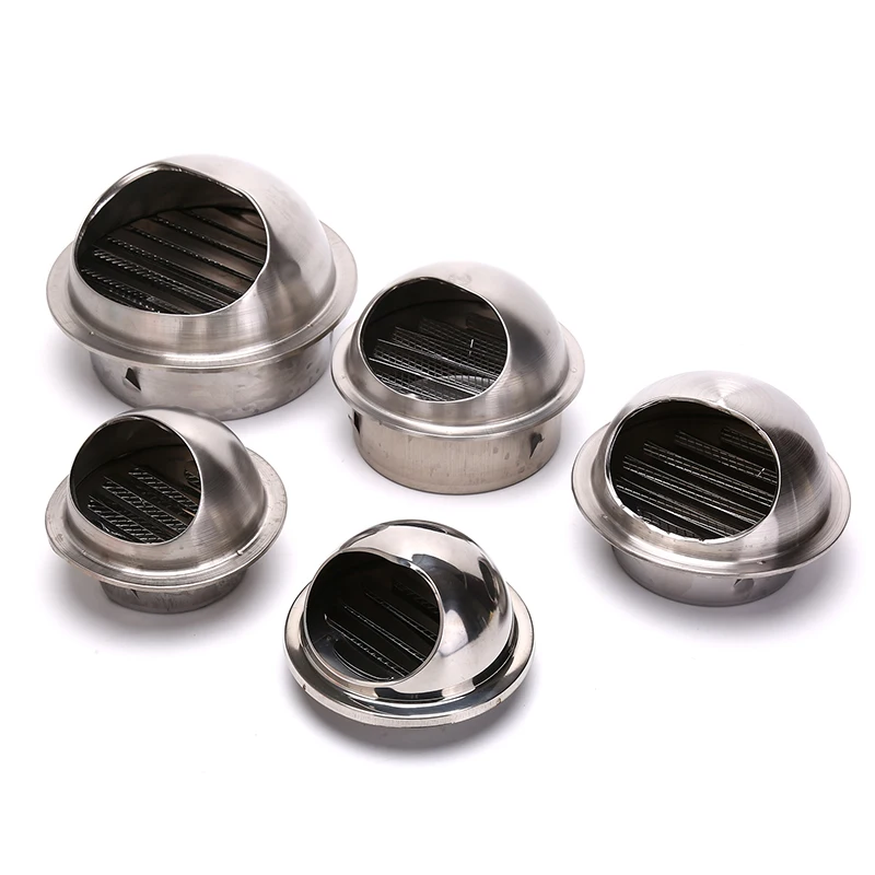 

Stainless Steel Wall Ceiling Air Vent Ducting Ventilation Exhaust Grille Cover Outlet Heating Cooling & Vents Cap Waterproof