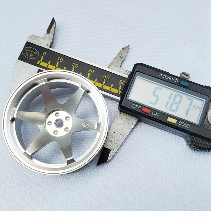 4 шт. 1/10 RC гоночный автомобиль дорожный дрифт 52 мм обод колеса ступицы для Tamiya Kyosho