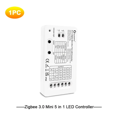 G led opto Zigbee 3,0 DC5-24V Mini 5 в 1 RGBCCT/RGBW/RGB/CCT/диммер, Светодиодная лента, контроллер для подсветки телевизора, светильник щение для кухни