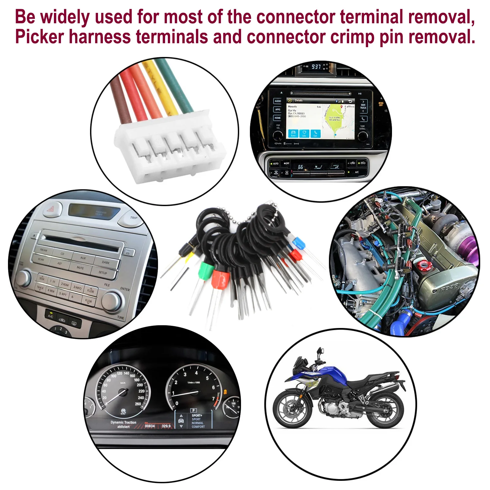 11/21/39/42/85/86 шт. инструменты для ремонта клемм обжимной разъем электрической