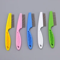 dog accessories pet items dogs grooming multi color pet hair grooming comb flea brush steel hair combs cat dog cleaning supplies