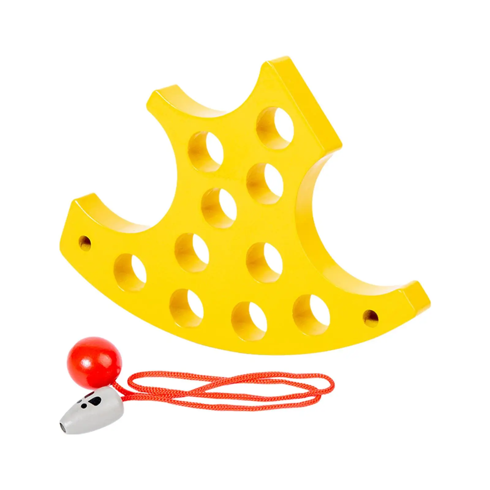 

Cheese Threading Board Educational Activities Board Montessori Toys for Kids