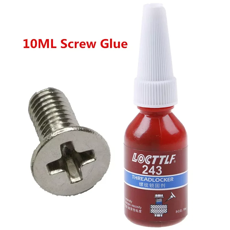 

10ML Screw Glue Thread Locking Agent Anaerobic Adhesive 243 Glue Oil Resistance Fast Curing Suitable Screw M2-M12