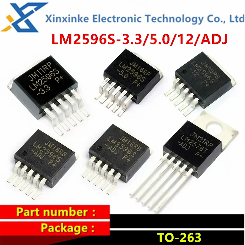 

LM2596S-5.0 ADJ 12 3.3V LM2596S LM2596S-ADJ LM2596S-12 LM2596S-3.3 TO-263 Step-down Circuit Chip Voltage Regulator IC