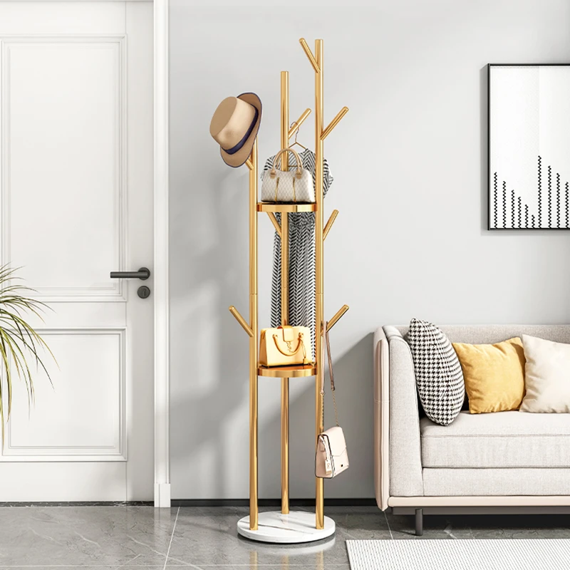 

Минималистичная вешалка для одежды для спальни, Золотая угловая вешалка для пальто в гостиную, подставка, нордическая мебель для прихожей