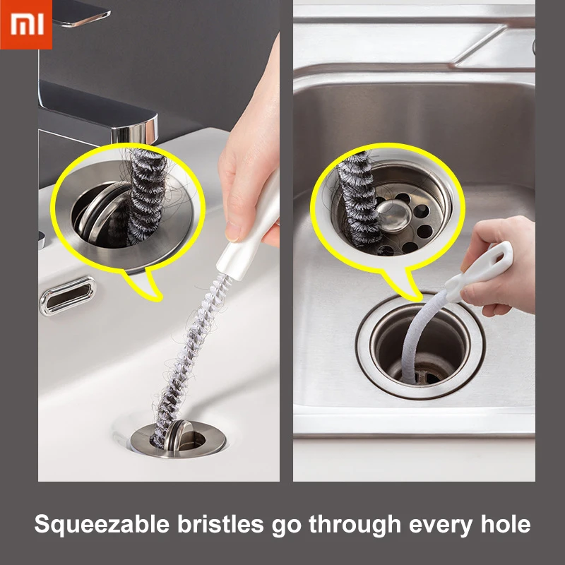 

Xiaomi Youpin Duct Cleaner Sewer Cleaning Brush Sink Tub Toilet Dredge Pipe Hair Cleaner Brush Kitchen Bathroom Tools Home