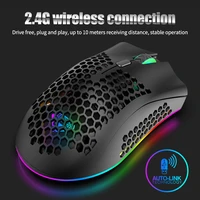 Wireless Mouse Rechargeable Mause Gamer Gaming Mouse Computer LED Light RGB Mice Wireless Mouse For Laptop Gaming Office Mice