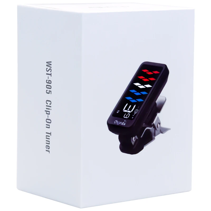 cherub WST-905 Guitar Tuner Clip-on guitar tuner Bass Ukulele High sensitivity | Спорт и развлечения