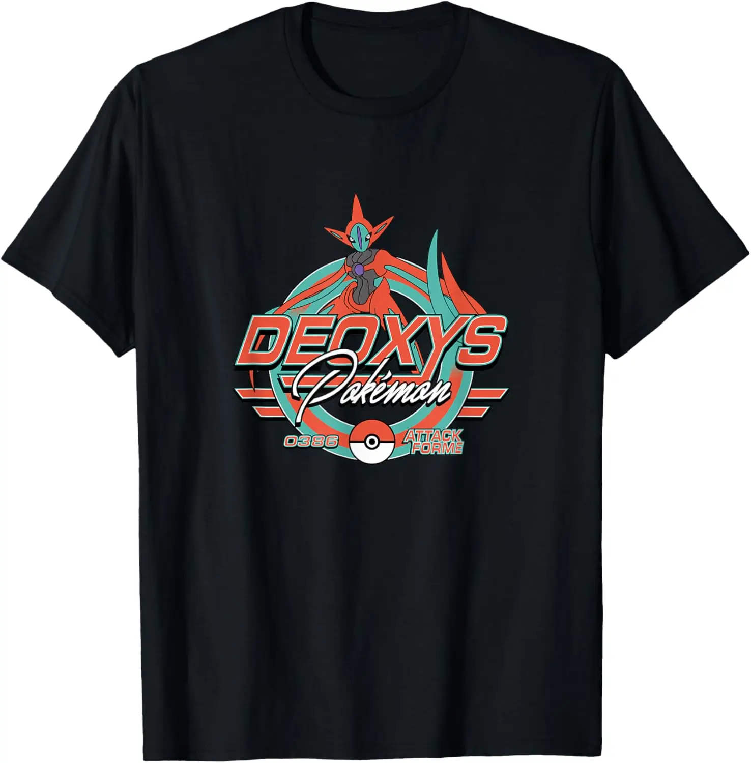 Фото Модная повседневная забавная футболка Deoxys Attack Forme RetroTee S-6XL №1