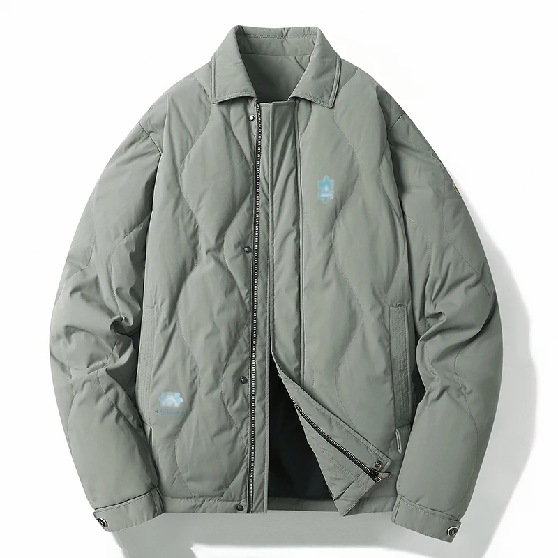 2022 Men Black Beige Green Khaki Puffer Basic Coats Winter Autumn Lightweight Thermal Puff Parkas Male Warm Quilted Jackets