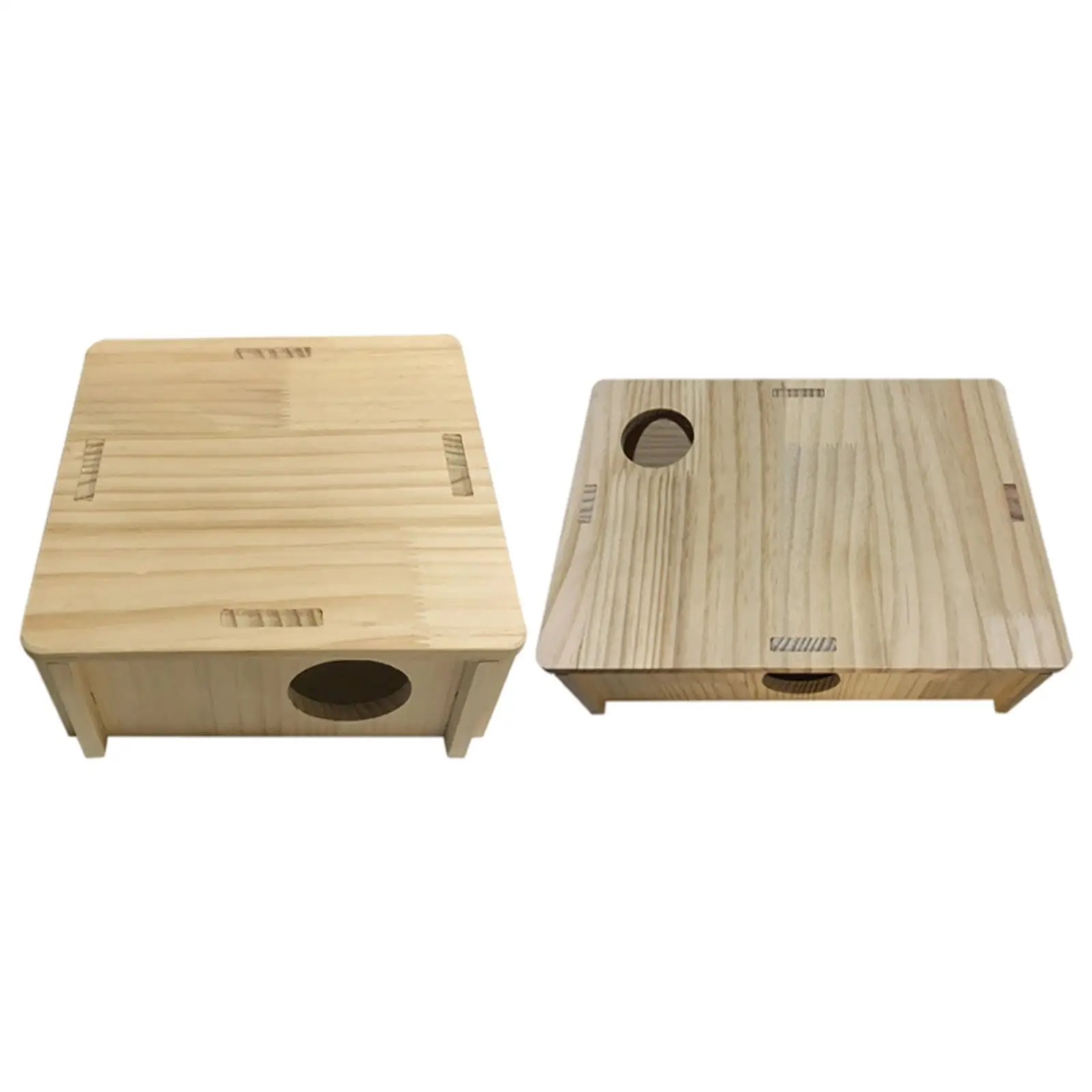 

Wooden Pet Hamster Maze Tunnel Puzzle Toy Interactive House Activity Sport