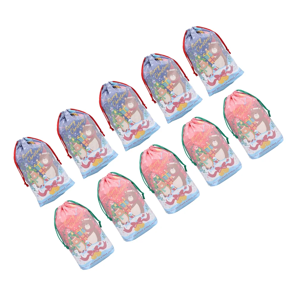 

Christmasbag Gift Drawstring Candytreat Favor Wrapping Pouch Holiday Sack Present Goodie Favour String Santagiant Gifts