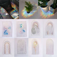 hot diy home decor rainbow maker mirror sticker sun catcher wall stickers window decal