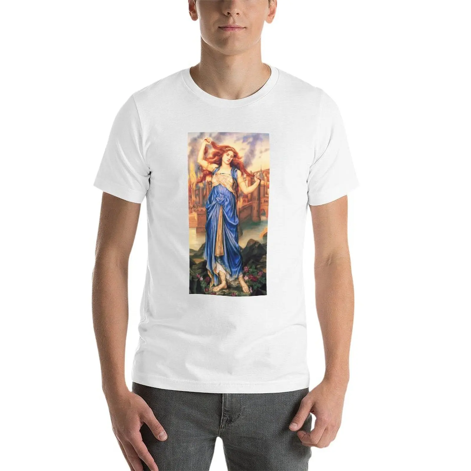 Футболка Cassandra с греческой богиней футболка аниме футболки на заказ топы больших