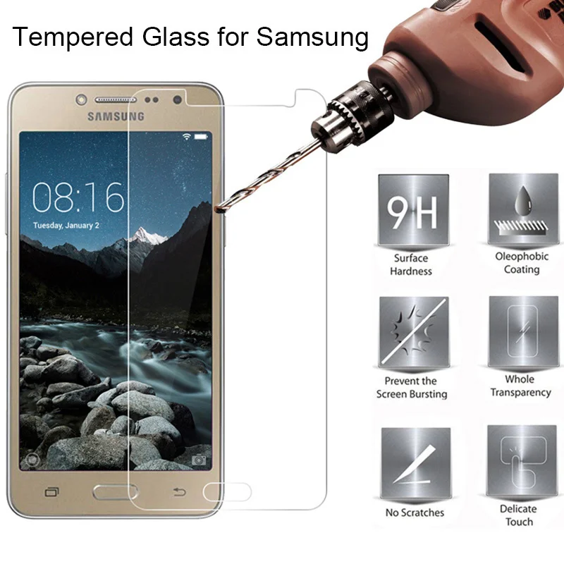 

Закаленное защитное стекло для Samsung Galaxy J2 Prime, J5, J7, J8.