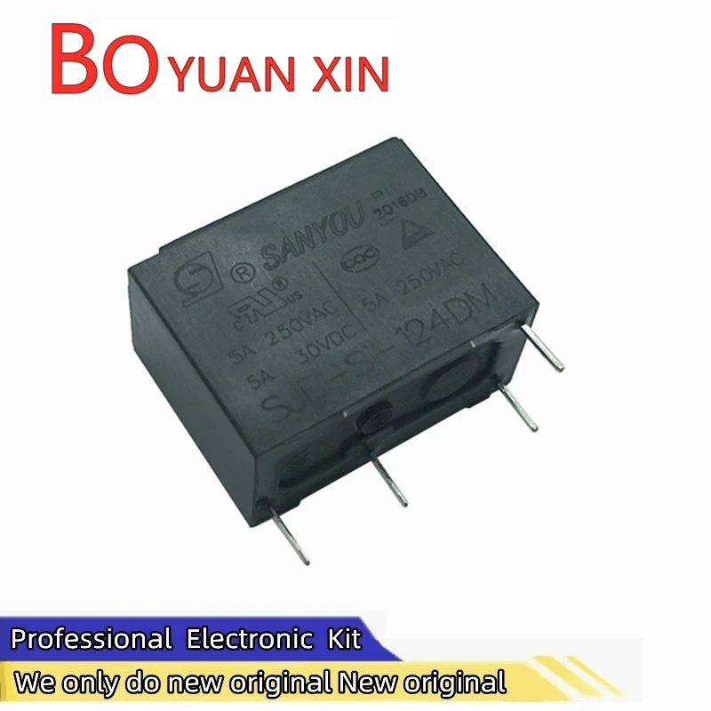 Реле SJE-S-124DM SANYOU для бытовой техники комплект нормально открытых 4-контактных реле