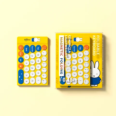 Miffy X MIPOW мини складная клавиатура беспроводная клавиатура для iPhone тонкая беспроводная Bluetooth клавиатура для Ipad IOS складная клавиатура Blueto