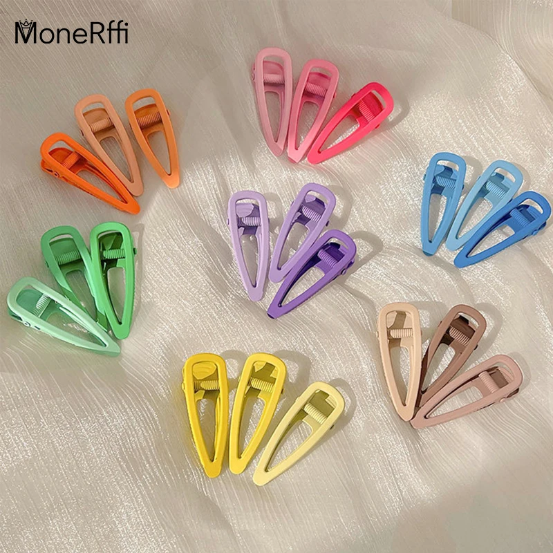 

3 шт./компл. Геометрическая заколка для волос, однотонные Красочные заколки для девочек, элегантная заколка для женщин, модные аксессуары дл...