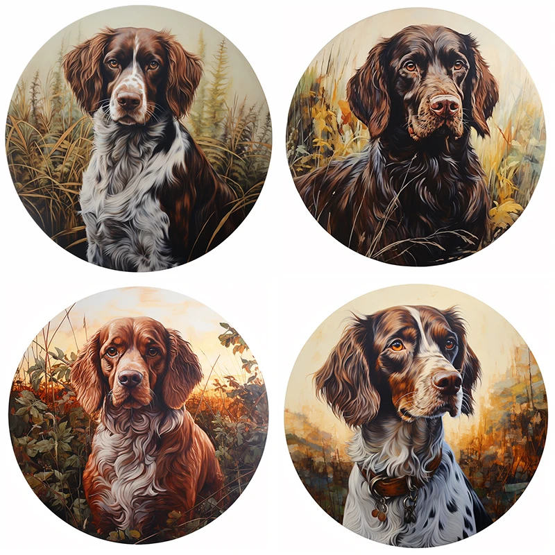 Индивидуальные сувенирные надгробия для домашних животных-круглые алюминиевые