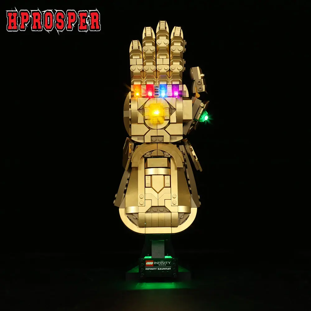 

Hprosper LED Light For 76191 Infinity Gauntlet Model Lighting DIY Toys Only Lamp+USB Power Cable(Not Include The Model)