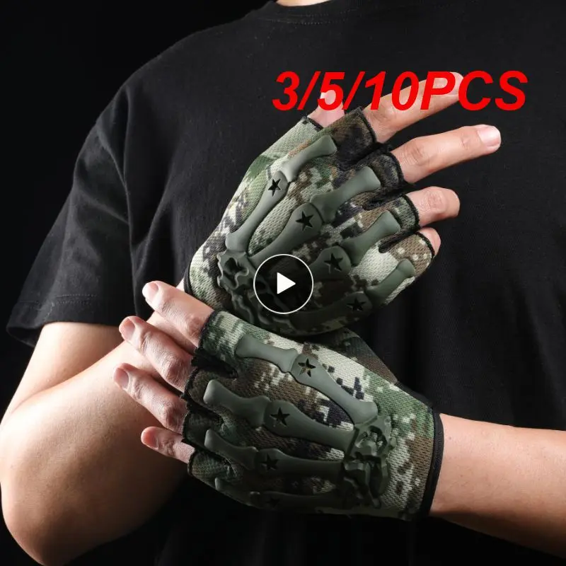 

Men's Half-finger Motorcycles Riding Glovers Summer Riding Protective Gloves Outdoor Sports Cycling Non-slip Breathable Gloves