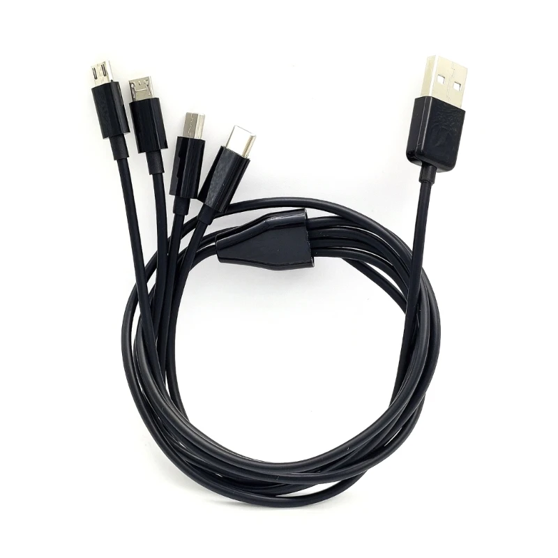 Универсальный зарядный кабель Разъем USB 2xType-C/2xMICRO Кабель для зарядки Шнур питания