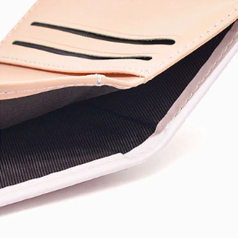 Korean Version Casual Women Wallet Fashion Card Holder PU Leather Short Female Purse Money Clip Wallet Lady Coin Purse monedero