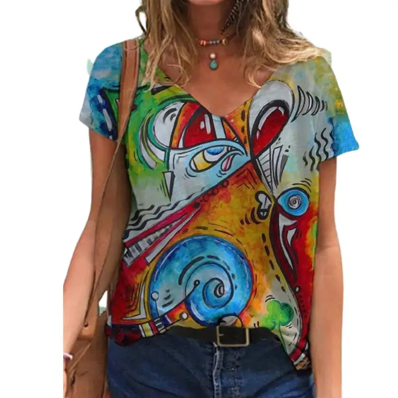 

Женский кружевной жилет без рукавов, привлекательный жилет на молнии с V-образным вырезом и цифровой 3D печатью, новинка 2023