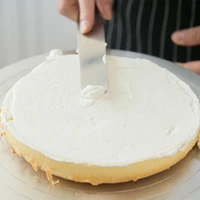 6810 inch stainless steel offset spatula fondant baking pastry tool cake spatula cream rubbing smooth knife bakery tools