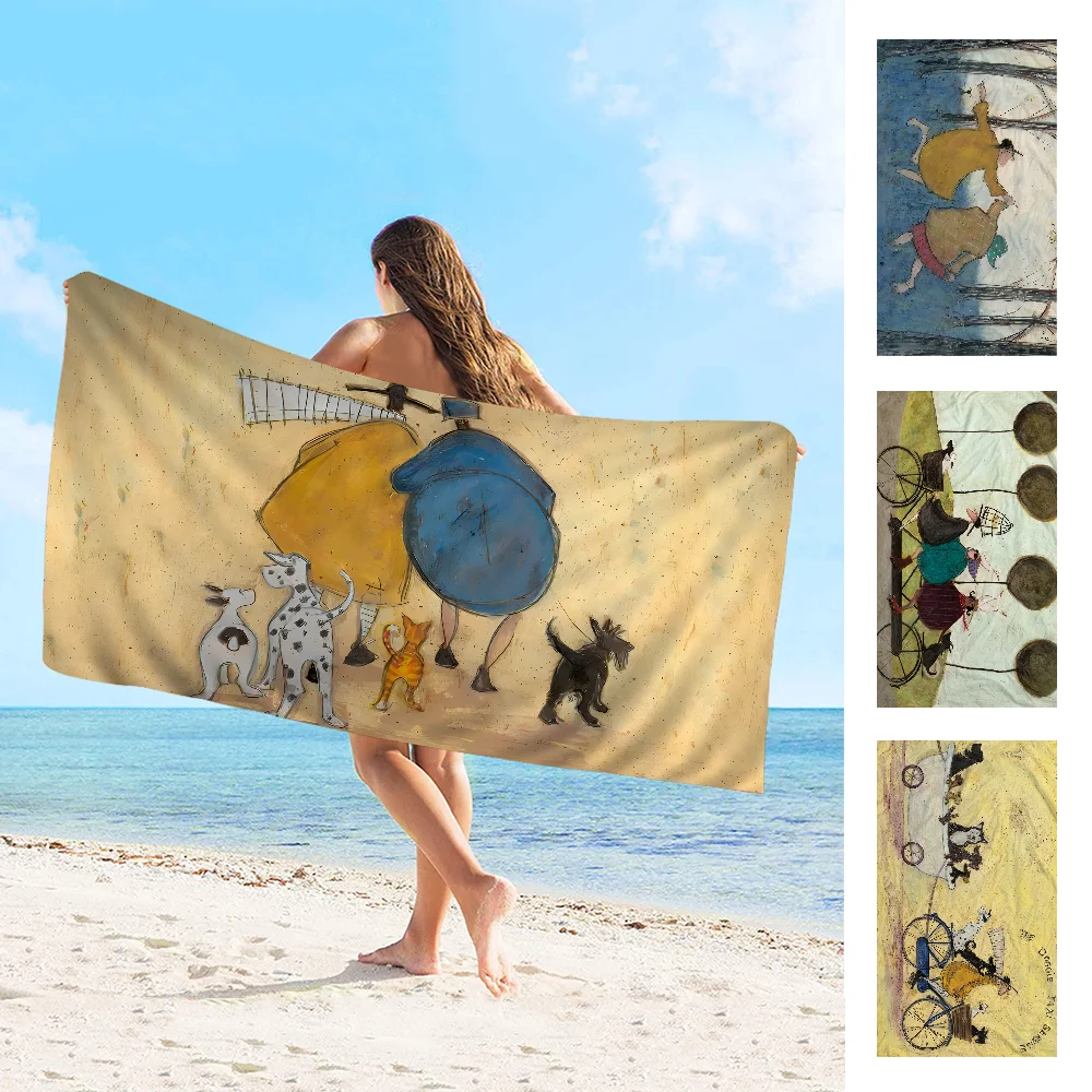 Полотенце Sam Toft из микрофибры абсорбирующее быстросохнущее мягкое для йоги