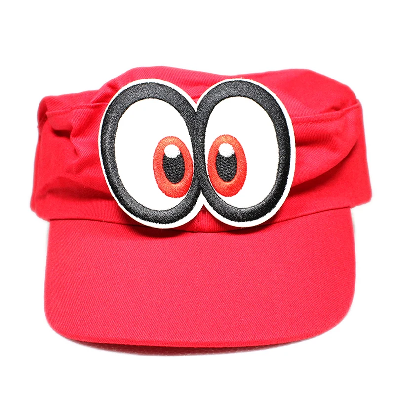 

Game Super Odyssey Hat Adult Kids Anime Cosplay Caps Super Luigi Bros Polyester Flat Top Hat Hallowen Party Props