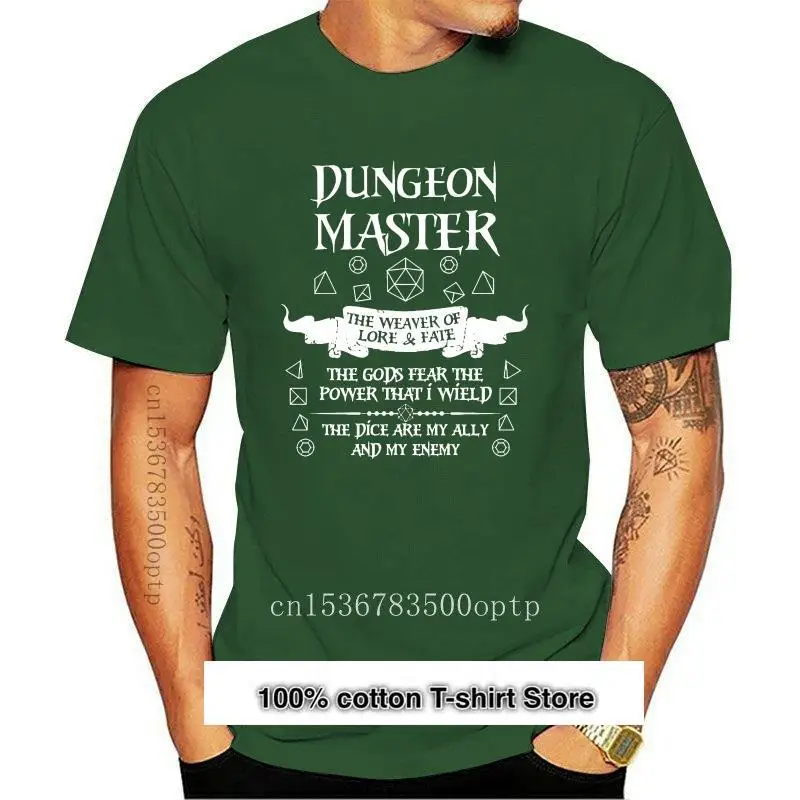 

Camiseta con estampado de Dungeon Master, ropa transpirable de primavera sobre la talla 5xl, camisa holgada estándar de algodón