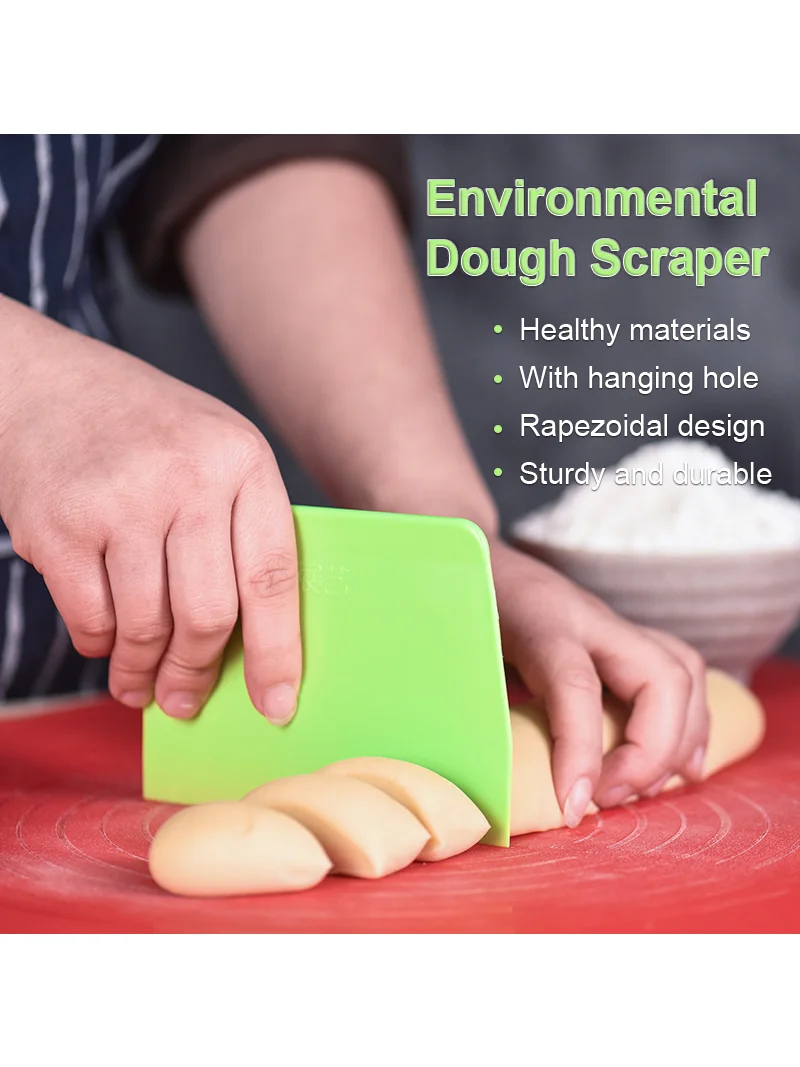 

1pc Plastic Cake Cream Spatula Dough Butter Batter Scraper Baking Tools For Home Baking Cutting Tools Kitchen Gadgets