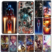 phone case for huawei p50 p50e p40 p30 p20 p10 smart 2021 pro lite 5g plus soft silicone case cover marvel iron man compilations