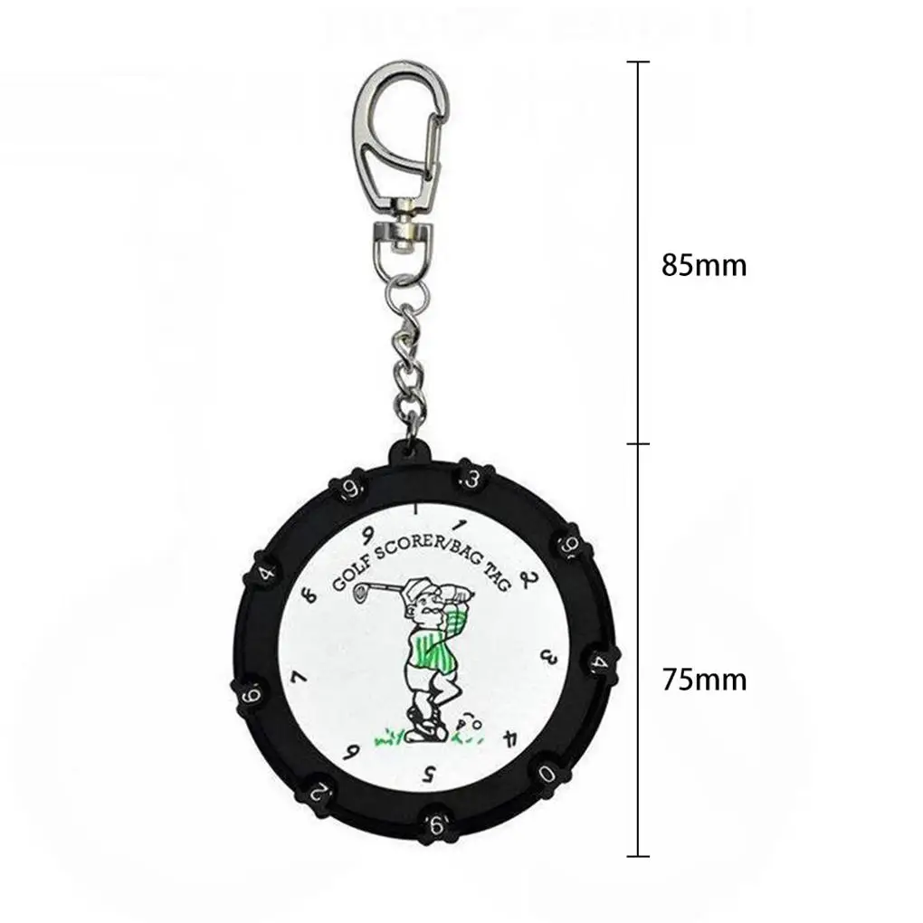 

Golf Score Stroke Counter 9 Shots 18 Holes with Clip Keychain Golf Score Keeper for Outdoor Sports Golf Attachment Accessories