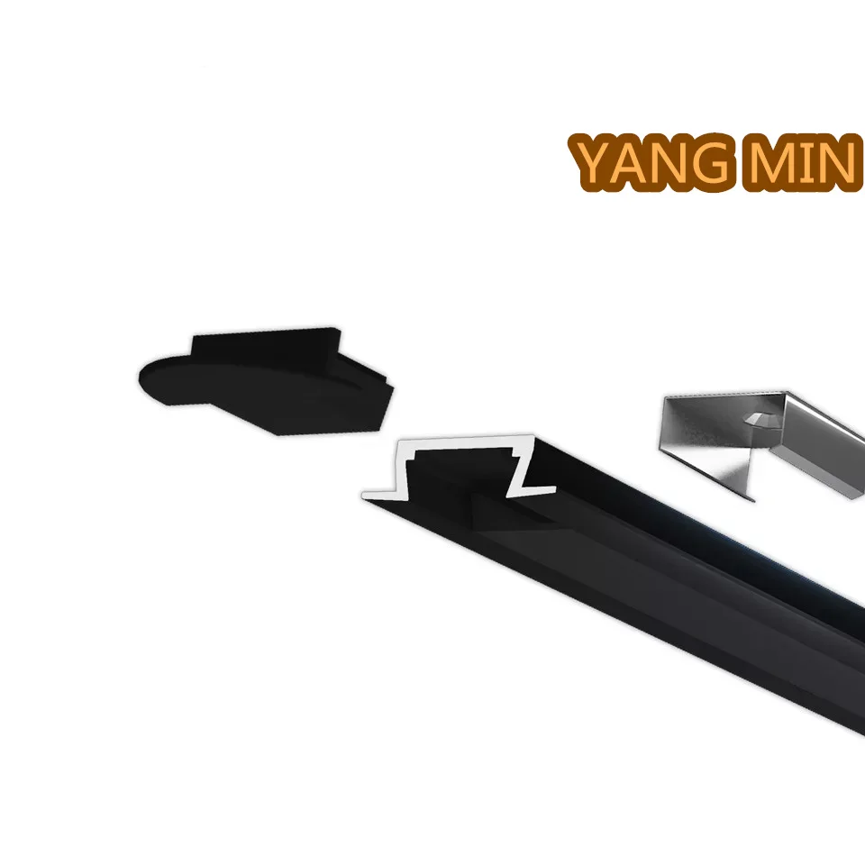 

2 метра/шт., U-образные алюминиевые каналы с диффузором, заглушками и крепежными зажимами