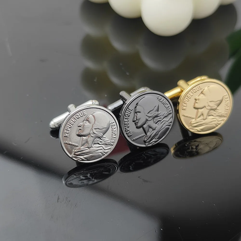 

Stainless Steel Men French Suit Sleeve Cufflink Personality Fashion Character Image Cufflink Jewelry Wedding Groomsman Gifts New