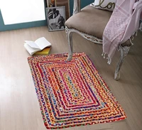 rug 100 jute cotton reversible modern living area carpet home decor runner rugs