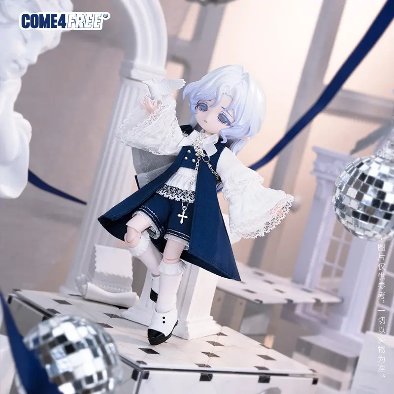 Фото Одежда для кукол BJD COME4FREE, комплект одежды для кукол Ob11, сине-белая накидка с кружевной отделкой, серия Fairy Tale, комплект одежды Canghen Covenant для коллекционеров №5