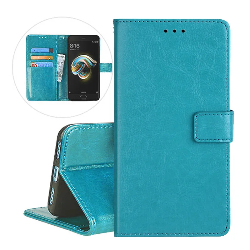 Кожаный чехол-кошелек для Vernee Mix 2 флип-чехол Магнитный защитный чехол с