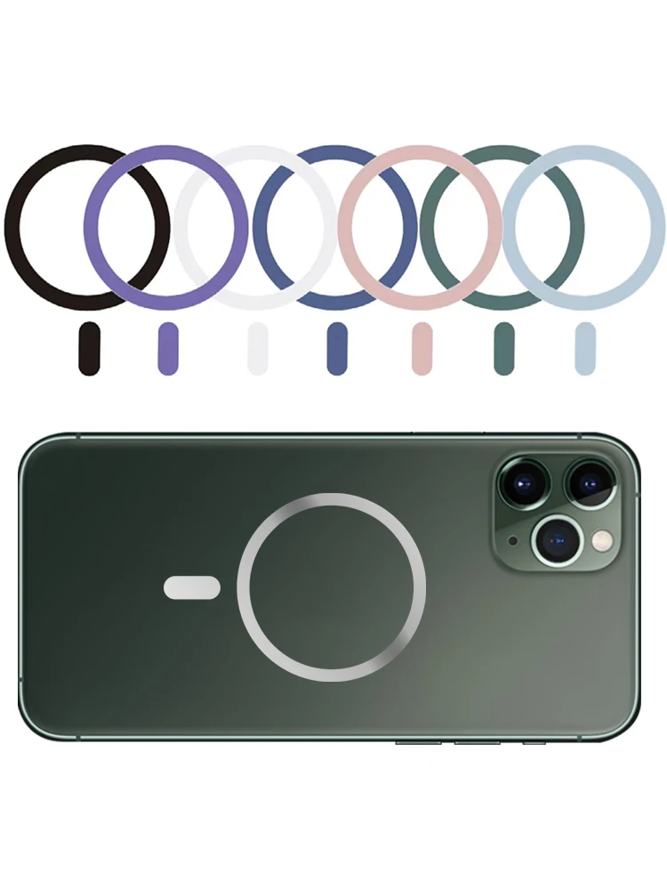 

Metal Ring Sticker For Magsafe Charger For iphone 14 13 12 Pro Max Ultra-thin Wireless Charger Sticker Car Phone Holder Plate