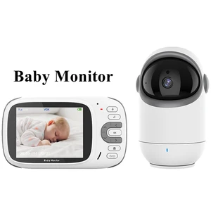 Imported WiFi Baby Monitor Mini Indoor Security Camera Night Vsion Intercom Audio Video Temperature Monitorin