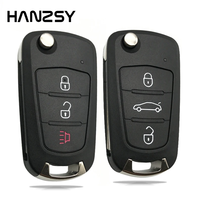 3 Buttons Remote Key Shell for GREAT WALL GWM WINGLE 5 WINGLE 6 STEED HAVAL H1 H3 H5 C30 C50 Car Flip Folding key Case Fob
