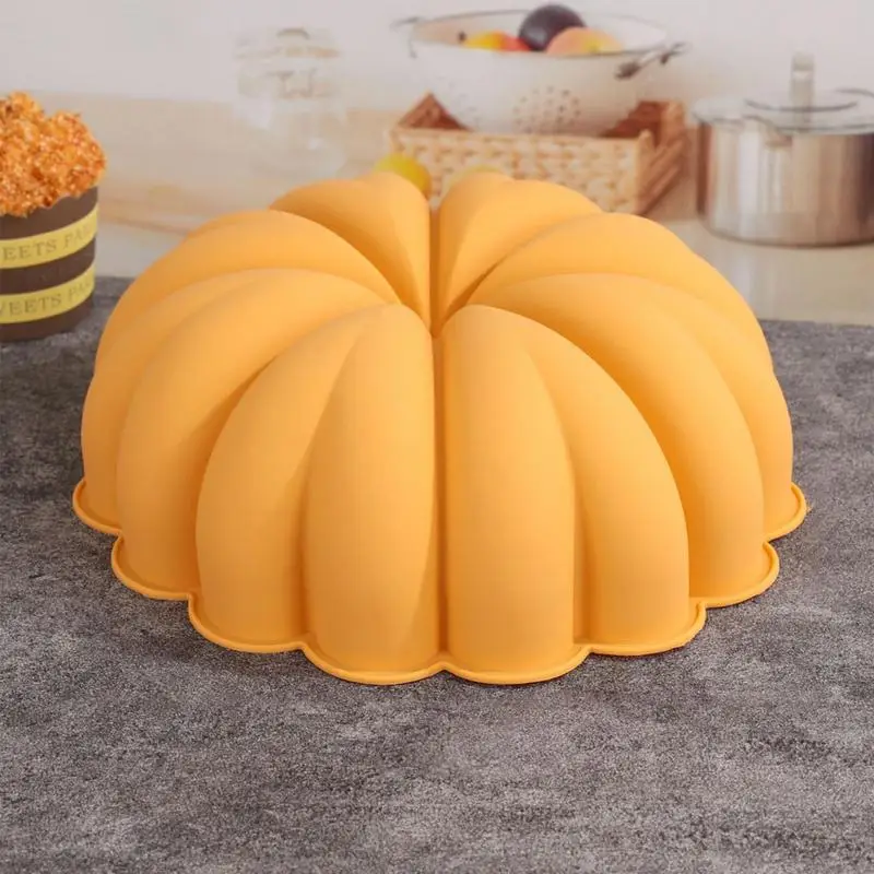 Formy silikonowe z dyni do mydła 6-wgłębieniowe jesienne formy pieczenia zbiorów Motyw czekoladowej Fondant cukierków