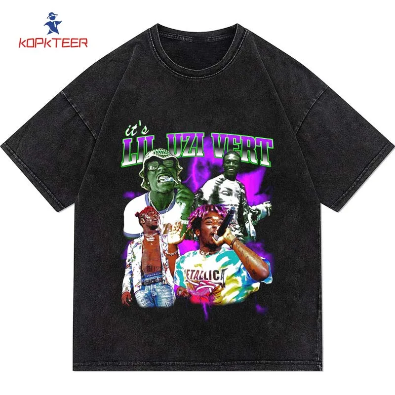 

Lil Uzi Vert Print O-neck Tshirt High Quality New Oversized Mens Casual Short T-shirts Cotton T-Shirts