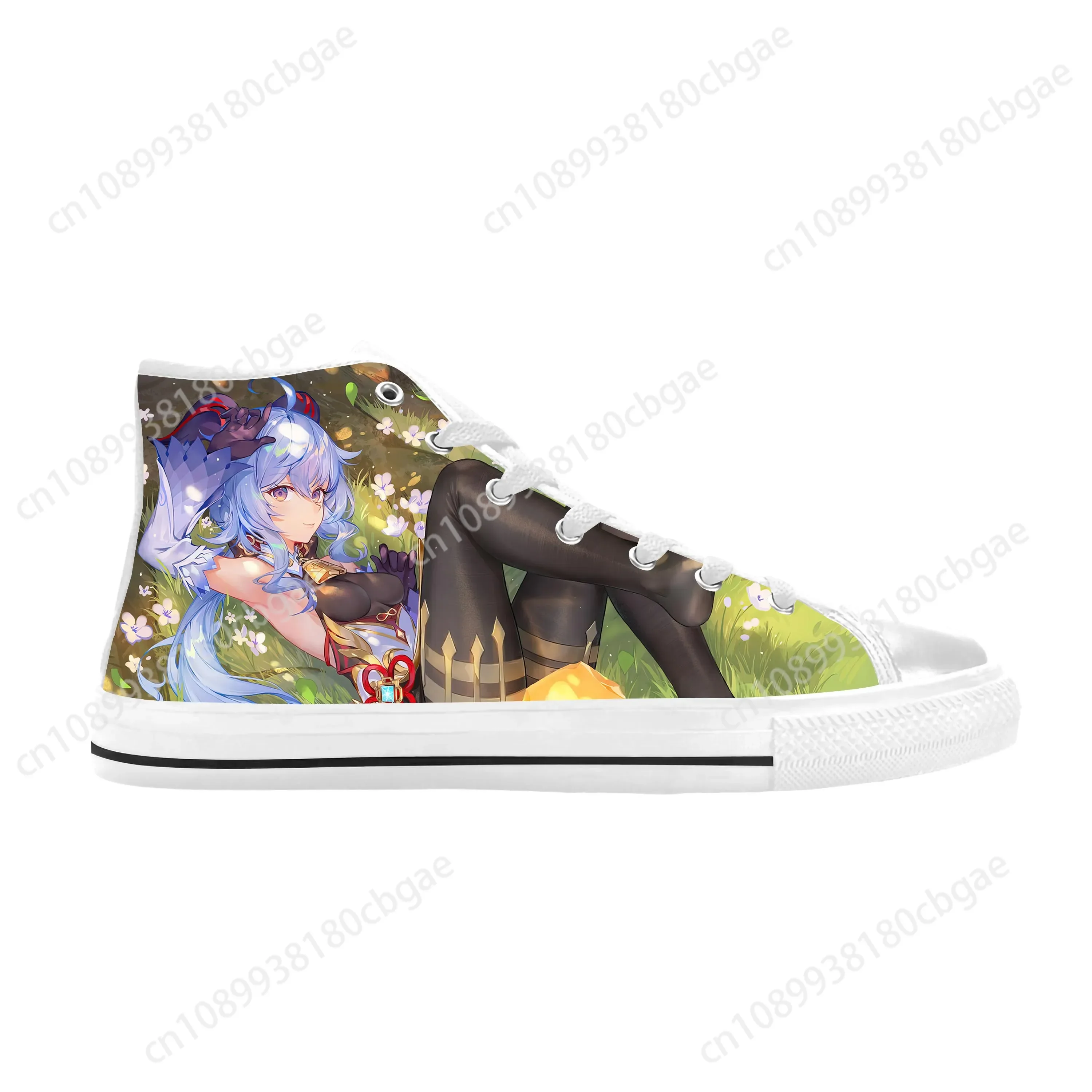 Популярные аниме Манга с героями мультфильмов Genshin Impact Ganyu повседневная тканевая