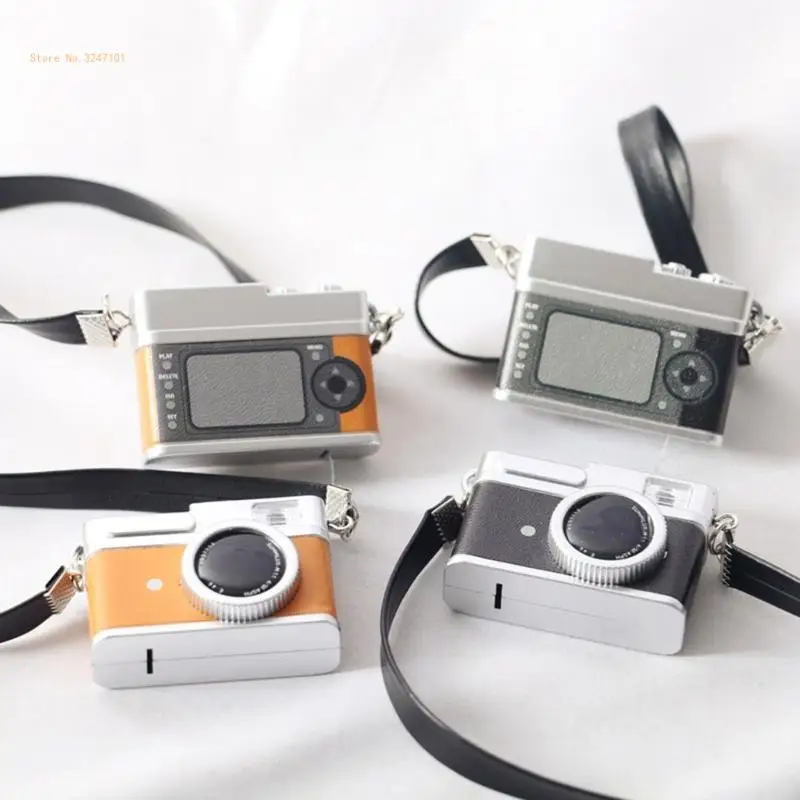 1:12 Кукольный домик мини-винтажная камера с ремнем модель брелок сделай сам