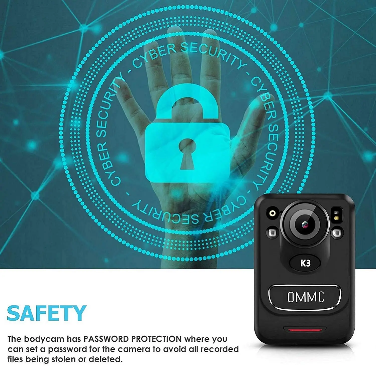 CammPro OMMC K3 1440P HD полицейская камера портативная для тела с записью звука носимое